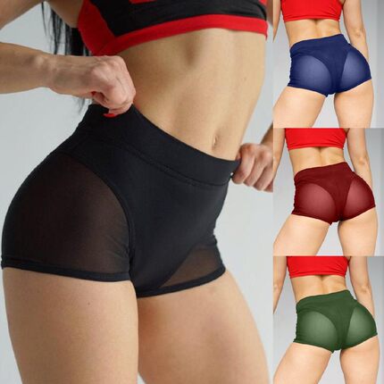 夜店钢管舞蹈twerk短裤gogo秀热辣演出服heels巨辣网纱运动瑜伽裤