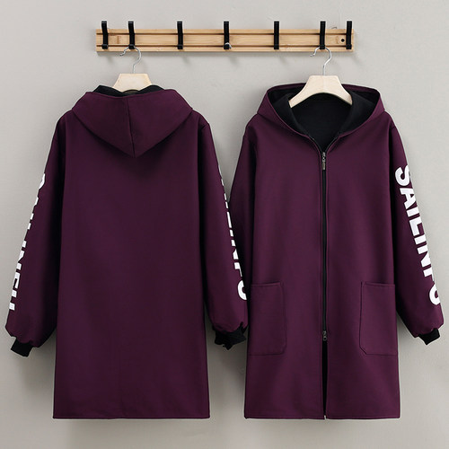 新款加绒长袖拉链罩衣工作服外套防水冬季防油围裙家用厨房耐脏