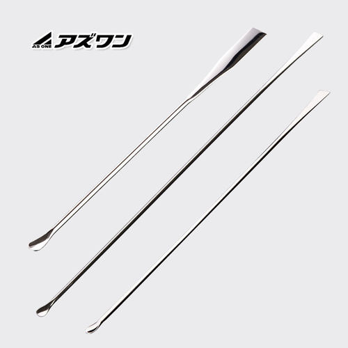 ASONE不锈钢药刮刮刀180mm圆细