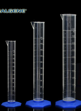 Nalgene塑料刻度PMP量筒高透明量杯10ml/100/250/500ml 3663-0010
