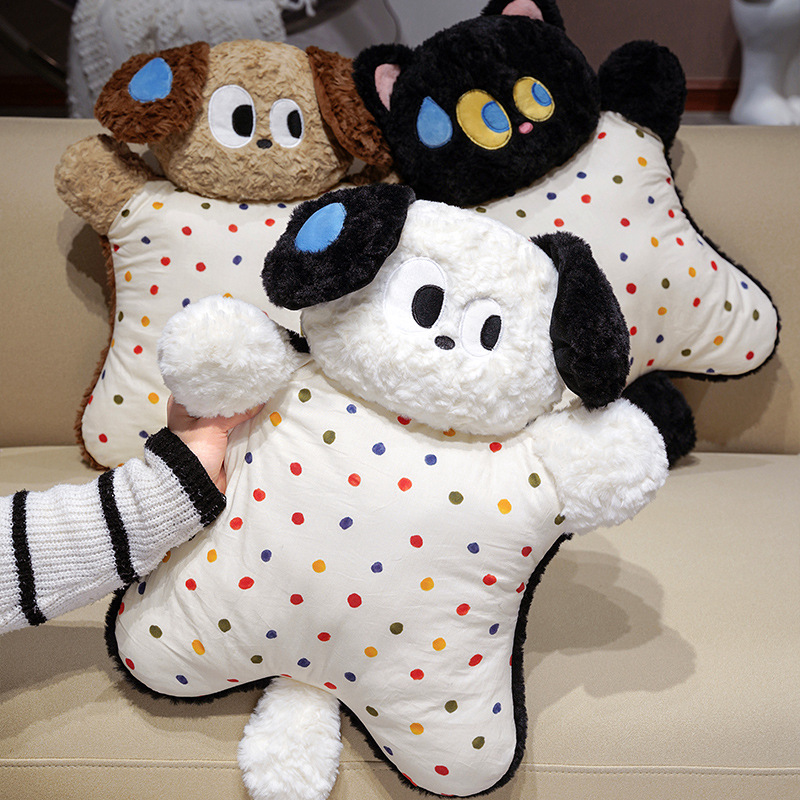 狗狗抱枕沙发客厅摆件玩偶女生宿舍床上儿童睡觉安抚娃娃公仔礼物