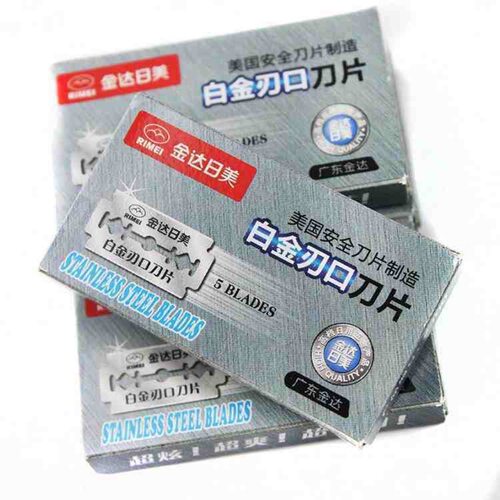 金达日美剃须刀片老式刮胡刀片经典原装双面刀片男士手动须刨刀片