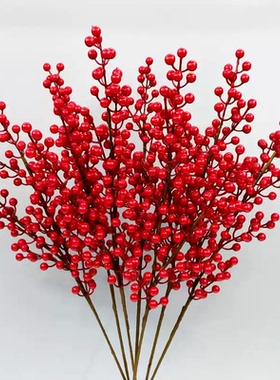 发财红果仿真花摆设新年装饰摆件