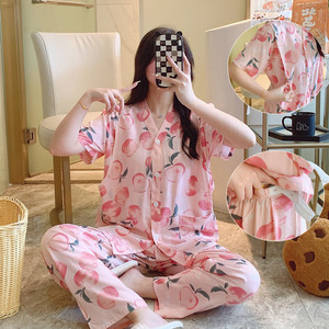 轻薄透气人造棉侧开哺乳衣