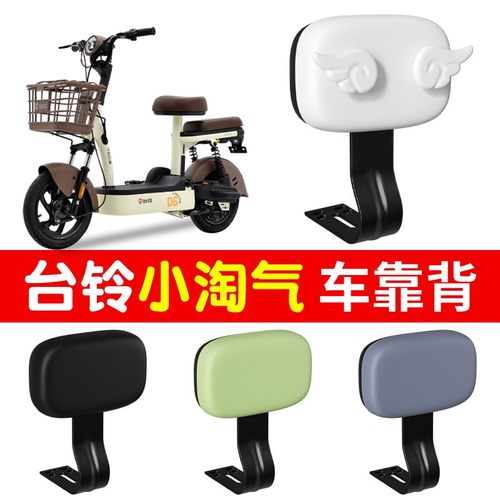 台铃小淘气后靠背电动车靠背通用小雪碧小钢豆电瓶车后背靠垫配件