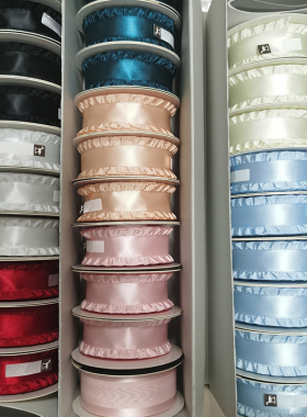 日本木马MOKUBA织带褶边缎带绸带丝带diy礼物包装手工头发饰材料