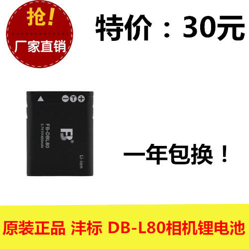 原装正品 FB/沣标 DBL80 三洋 CG100 CG88 GH1 CG20 相机电池