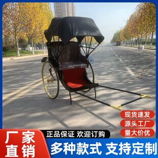 人力黄包车拉人上海复古民国婚庆道具拉客古城景区摄影