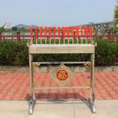 户外不锈钢落地烛台架插竹签蜡烛架子寺庙祠堂蜡烛座防风香烛架