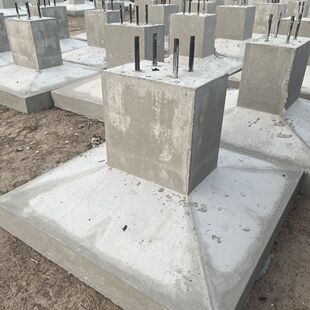 基础水泥钢结构独立农村自建房混凝土厂房底座厂家直销 光伏
