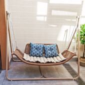 户外秋千吊椅阳台花园家用吊床休闲秋千床秋千椅庭院秋千摇椅