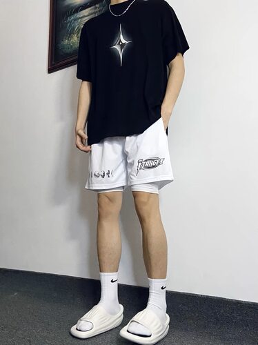 NTBF白色闪电美式篮球运动小短裤