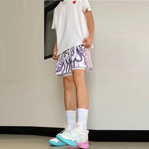 美式短裤NTBF速干跑步青少年