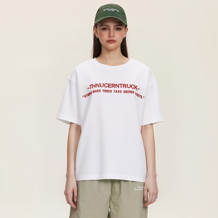 NTBF美式休闲纯棉t袖夏季秋款男士短袖女装情侣装宽松打底衫上衣