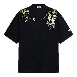 新款 休闲潮流刺绣小众半袖 圆领短袖 时尚 潮 T恤宽松男女款 2026夏季