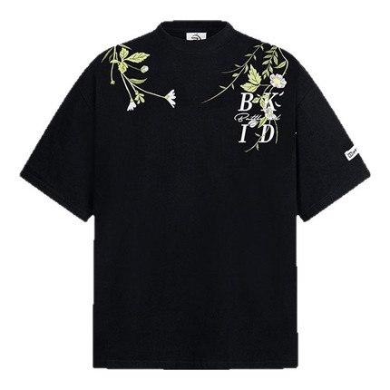 2026夏季新款圆领短袖T恤宽松男女款时尚休闲潮流刺绣小众半袖潮