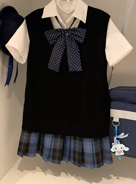 洛小奈正版JK雾沧海格裙套装
