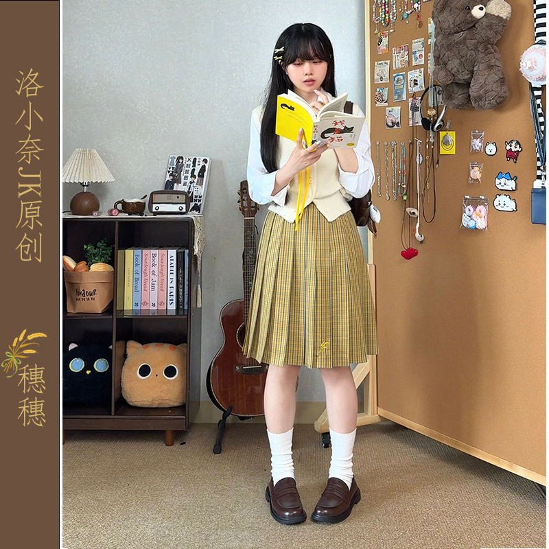 【穗穗】洛小奈JK原创黄色校供学生校服