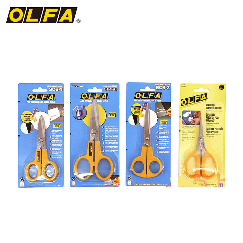 OLFA精密锯齿状拼布裁缝布剪刀