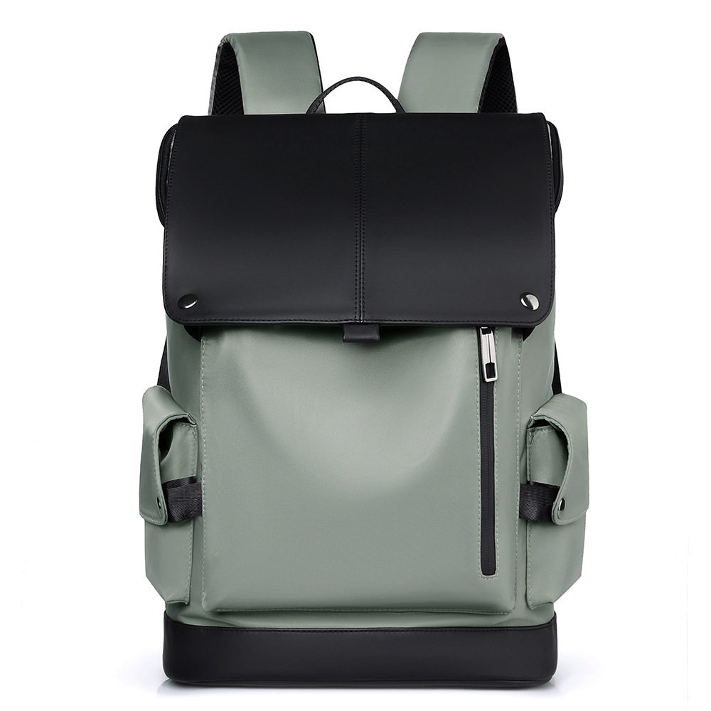 新款翻盖背包男士双肩包15.6寸笔记本电脑包商务旅行男款通勤书包