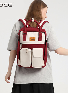 OSOCE英国双肩包女大学生书包新款男士电脑背包旅行高中背包情侣
