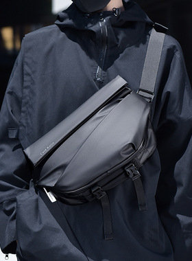 card kolin潮牌斜挎包机能邮差包休闲男士机车胸包运动骑行单肩包