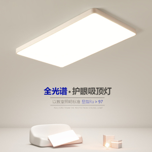 led简约现代全光谱大厅大气客厅灯护眼吸顶灯极简主卧室中山灯具