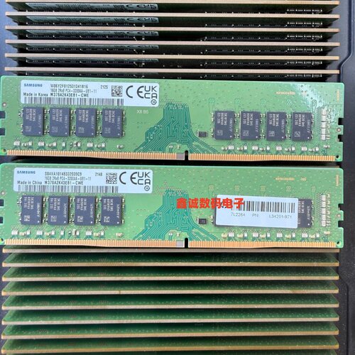 三星 M378A2K43EB1-CWE 16G 2RX8 DDR4 PC4-3200AA 台式机内存条