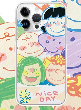 查理史努比适用于苹果17PROMAX透明手机壳硅胶可爱iPhone16PROMAX情侣15PRO卡通14VIVOOPPO13动漫华为小米