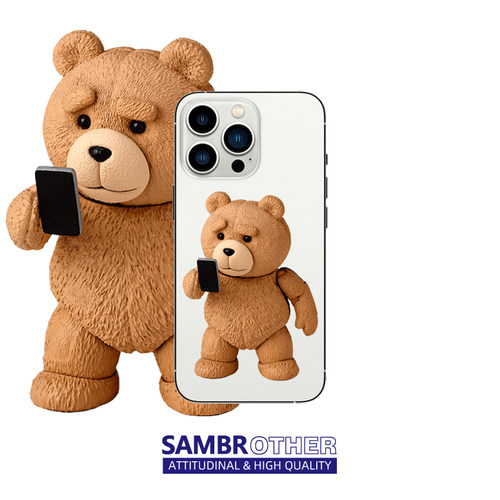 小熊适用18promax可爱17PROpro个性12情侣11硅胶透明iPhone16promax苹果手机壳华为适用小米vivo三星oppo红米