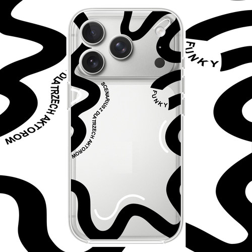 黑色条纹适用于苹果17PROMAX透明手机壳硅胶可爱iPhone16PROMAX情侣15PRO卡通14动漫13华为12小米15VIVOOPPO