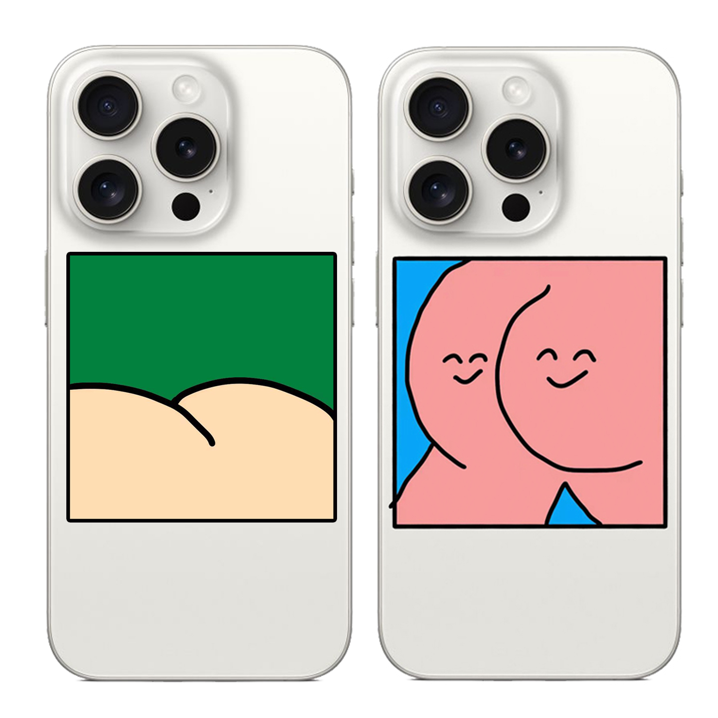 可爱PP适用苹果17PROMAX情侣14可爱13动漫12卡通15PRO个性iPhone16PROMAX硅胶透明手机壳华为小米vivooppo