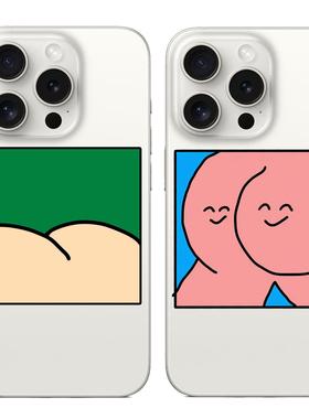 可爱PP适用苹果17PROMAX情侣14可爱13动漫12卡通15PRO个性iPhone16PROMAX硅胶透明手机壳华为小米vivooppo