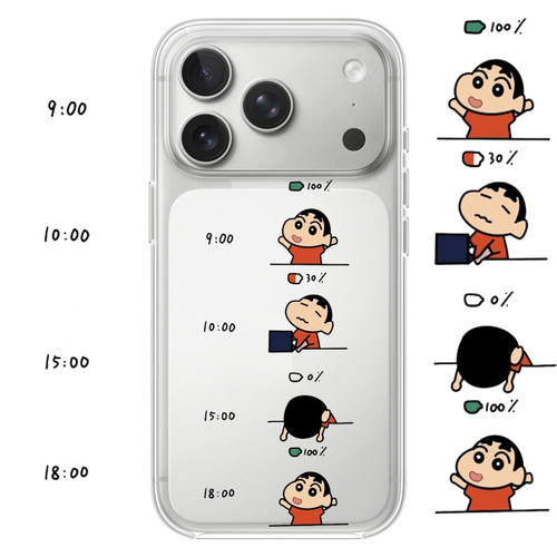 蜡笔小新可爱适用iPhone17PROMAX动漫15卡通14简约13硅胶12苹果16PROMAX情侣透明手机壳华为小米三星OPPOVIVO
