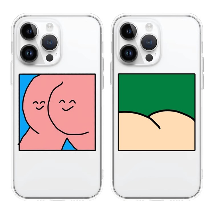 粉色PP适用于苹果17PROMAX透明手机壳硅胶可爱iPhone16PROMAX情侣15PRO卡通14VIVOOPPO13动漫12华为小米