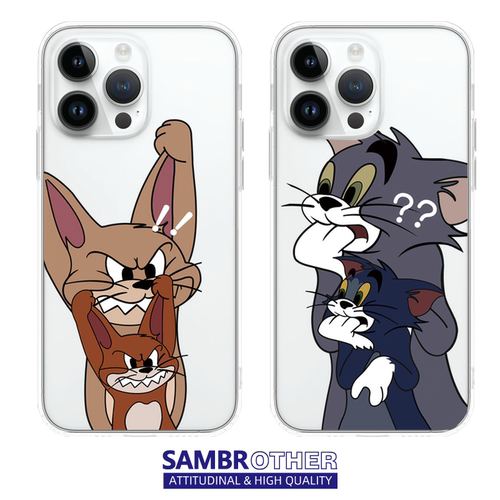 猫和老鼠适用于苹果17PROMAX情侣15PRO可爱13卡通12动漫14硅胶iPhone16PROMAX磁吸亚克力透明手机壳华为小米