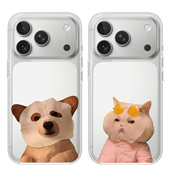 猫咪狗狗适用于苹果17PROMAX透明手机壳硅胶可爱iPhone16PROMAX情侣15PRO卡通14磁吸亚克力13动漫12华为小米