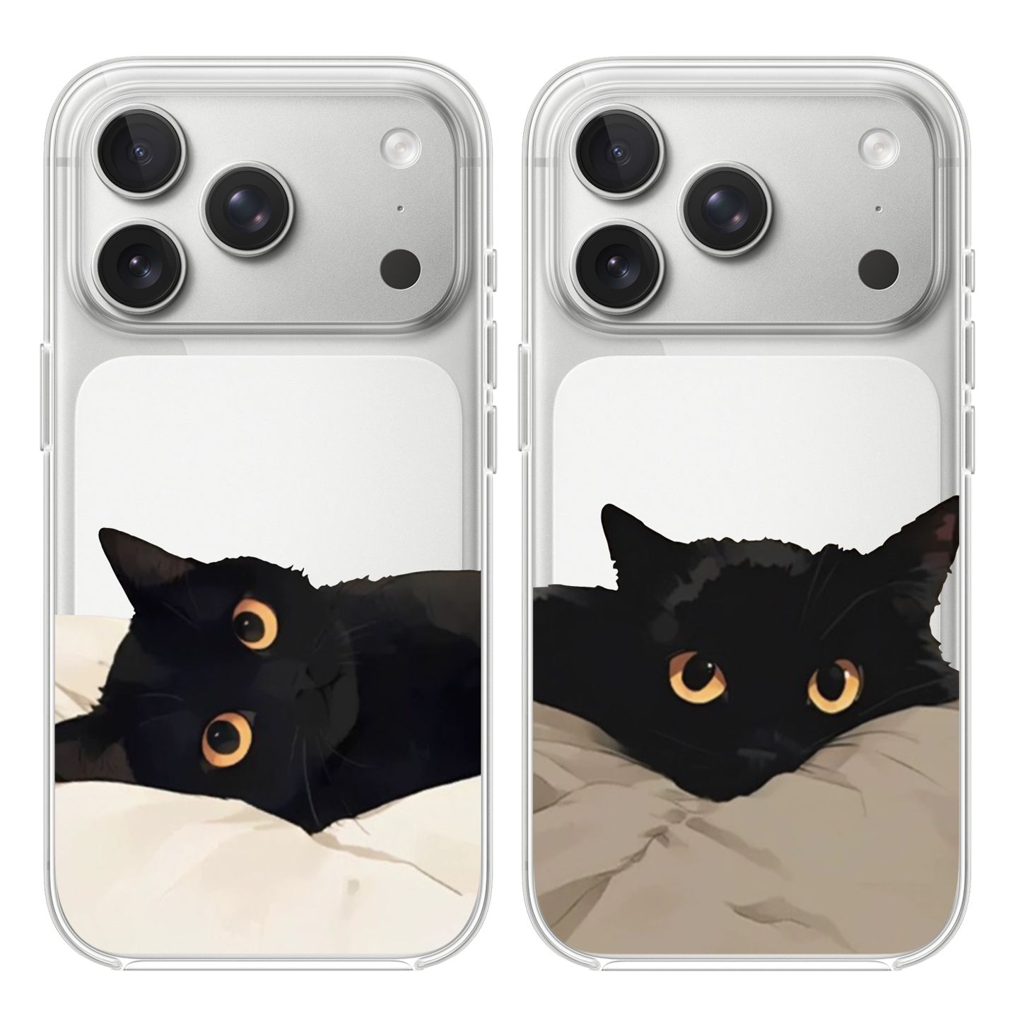 可爱猫咪适用于苹果17PROMAX透明手机壳硅胶iPhone16PROMAX情侣15PRO卡通14VIVOOPPO13动漫12华为小米