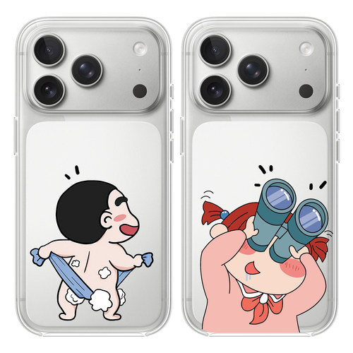 蜡笔小新适用于苹果17PROMAX透明手机壳硅胶可爱iPhone16PROMAX情侣15卡通14动漫13华为12小米15VIVOOPPO