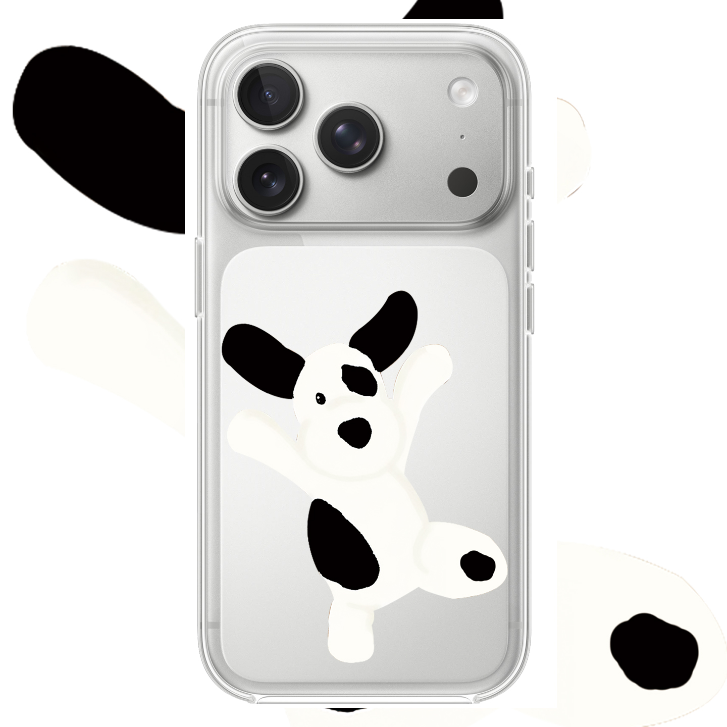 快乐小狗适用苹果17PROMAX情侣15PRO可爱13动漫12卡通14个性iPhone16PROMAX硅胶透明手机壳华为小米vivooppo