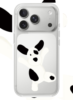 快乐小狗适用苹果17PROMAX情侣15PRO可爱13动漫12卡通14个性iPhone16PROMAX硅胶透明手机壳华为小米vivooppo