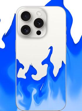 蓝色火焰适用于苹果17PROMAX透明手机壳硅胶可爱iPhone16PROMAX情侣15PRO卡通14VIVOOPPO13动漫12华为小米
