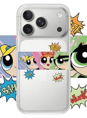 可爱小女警适用于iPhone17PROMAX卡通16PROMAX苹果透明手机壳15动漫14创意13简约12适用小米17PROMAX华为OPPO