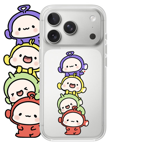 可爱天线宝宝适用于iPhone18PROMAX简约16卡通17PROMAX动漫15情侣14苹果透明手机壳13适用小米18PROMAX华为软
