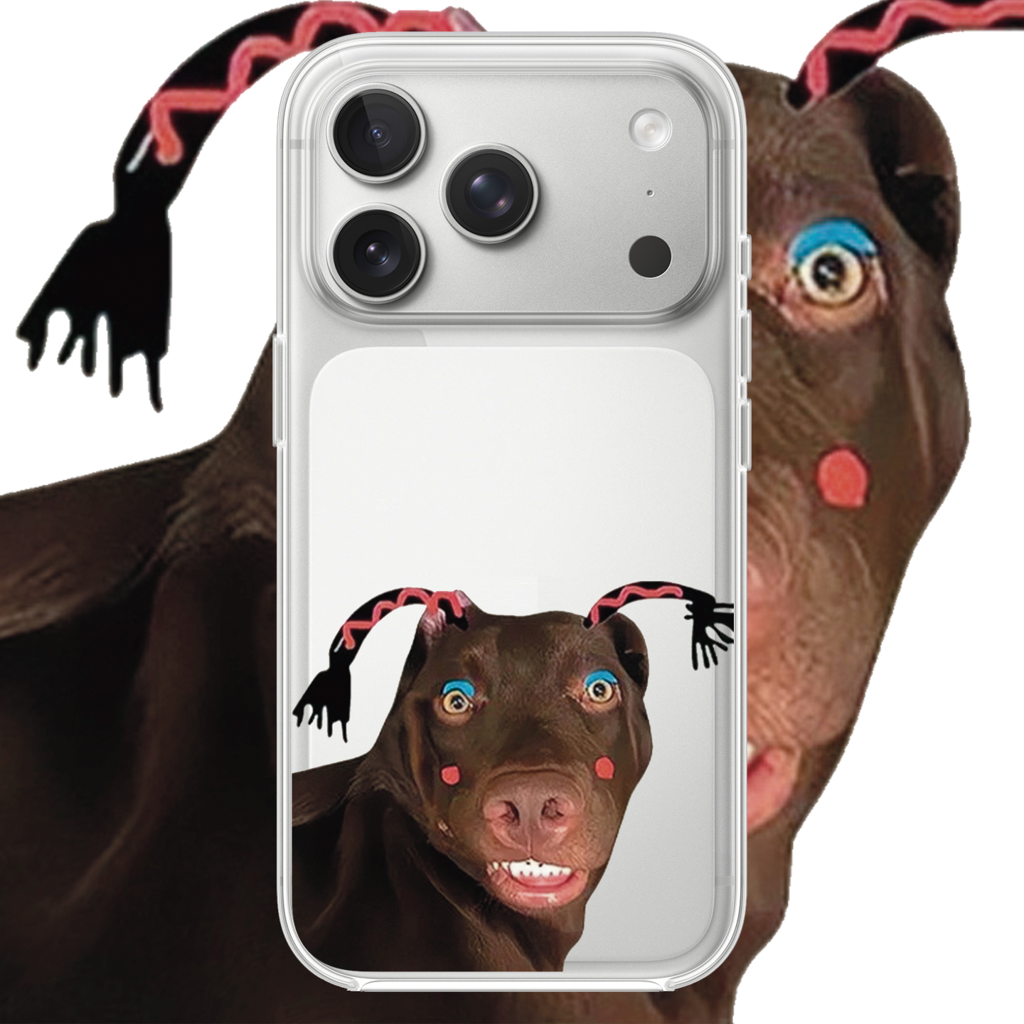 搞怪小狗适用iPhone17PROMAX个性15小众设计14防摔13硅胶17苹果16PROMAX情侣透明手机壳小米华为三星OPPOVIVO