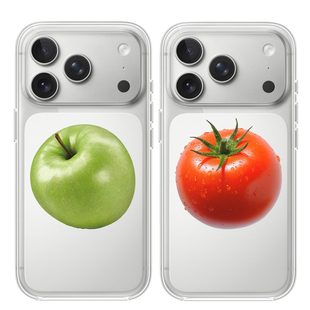 可爱西红柿适用iPhone18PROMAX简约16设计15小众硅胶16pro苹果17PROMAX情侣透明手机壳小米华为三星OPPOVIVO