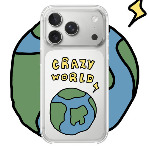 疯狂地球适用于iPhone17PROMAX可爱卡通16PROMAX苹果透明手机壳15动漫14创意13简约12适用小米15华为OPPOVIVO