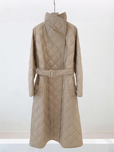 小禾同源 丝羊毛秋冬平纹立领廓形羽绒服