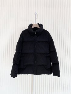 小禾hug短款 丝驼绒简约立领设计鹅绒服