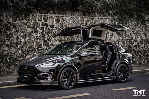 TMT RevoZport特斯拉Tesla Model X碳纤维包围套件黑武士改装方案